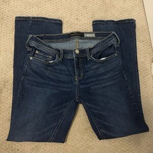 Dark Wash Boot Cut Mid-Rise Jeans | Aeropostale